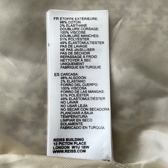 Reiss Stretch Cotton Jacket - Picture 12 of 12